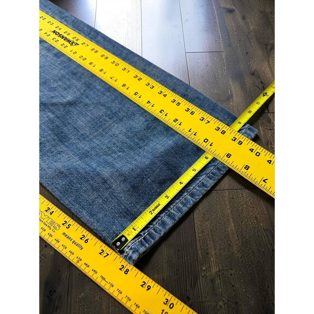 Levis 569 Loose Straight Leg Jeans Mens 38x32 Med Wash Blue Denim - Picture 8 of 11